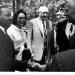 Dr. Martin Luther King Jr, Coretta Scott King and Arthur Morgan at Antioch College